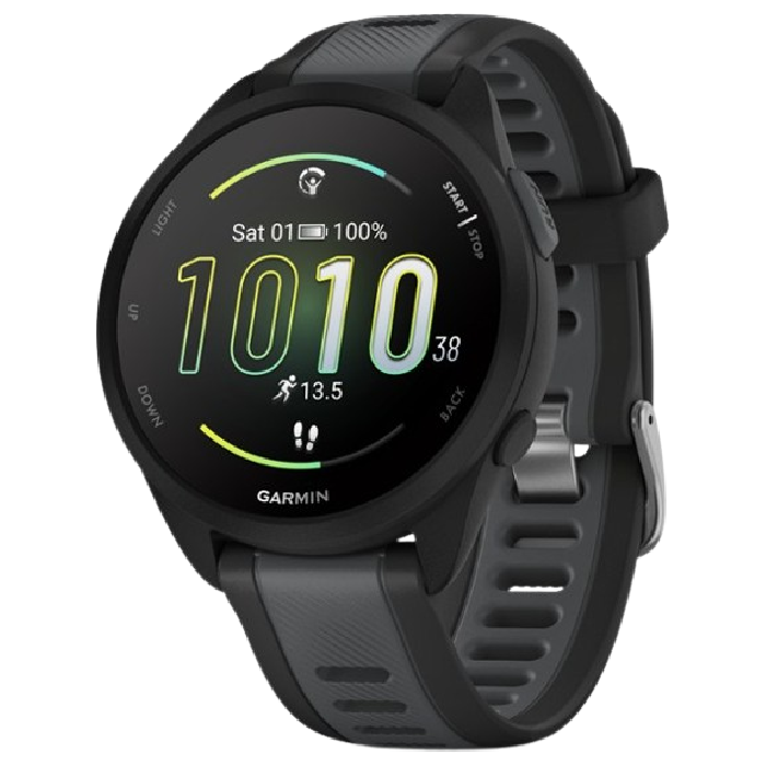 garmin forerunner 165 gps watch stock image