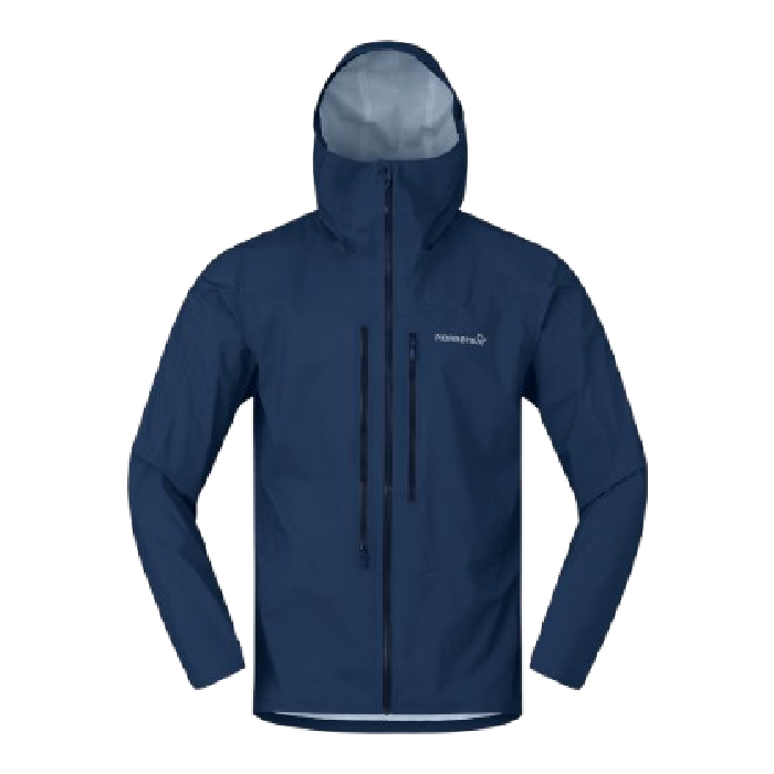 stock image of norrona falketind rain jacket