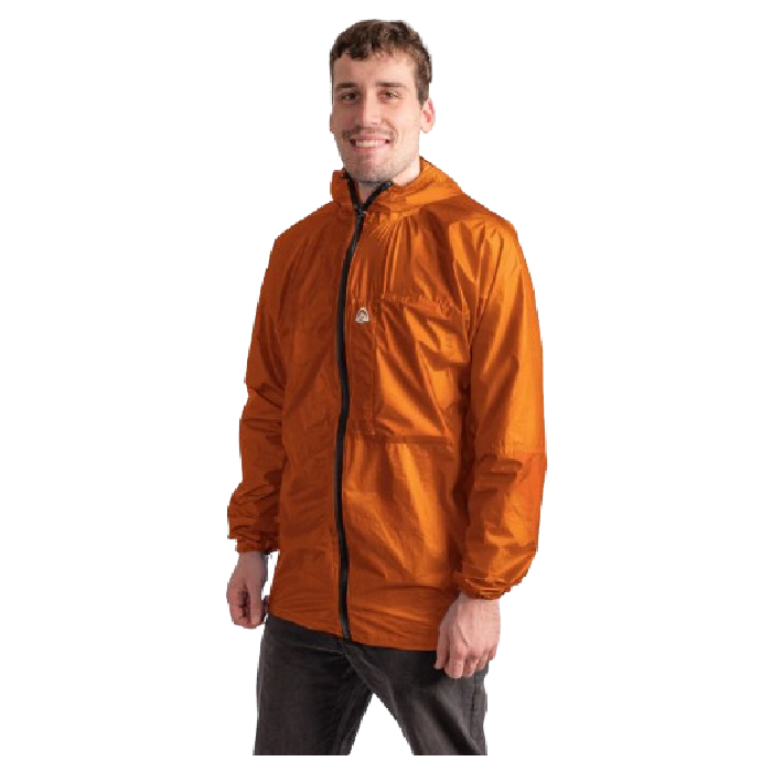burnt orange stock image of zpacks vertice rain jacket